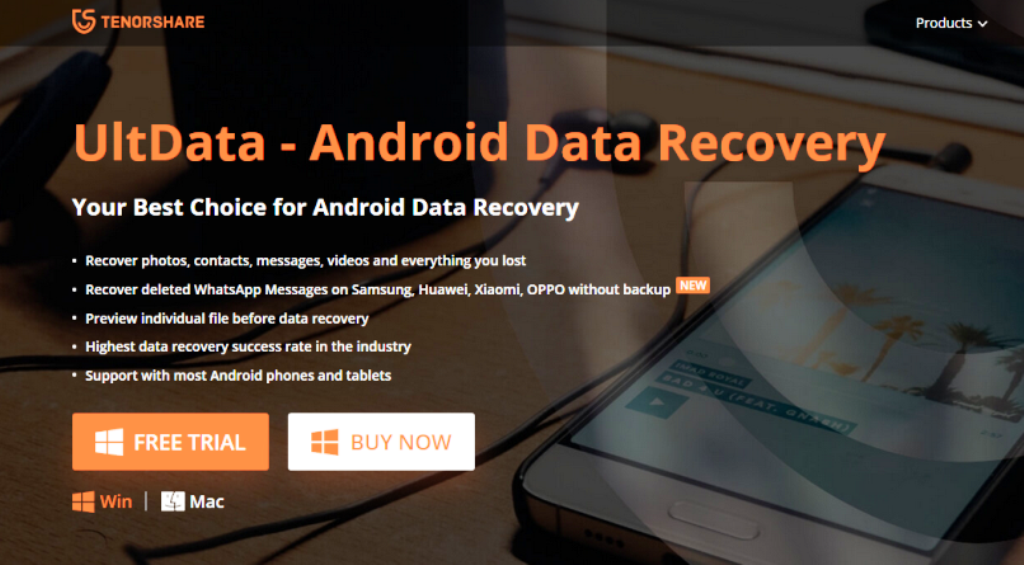 recover lost data android ultdata