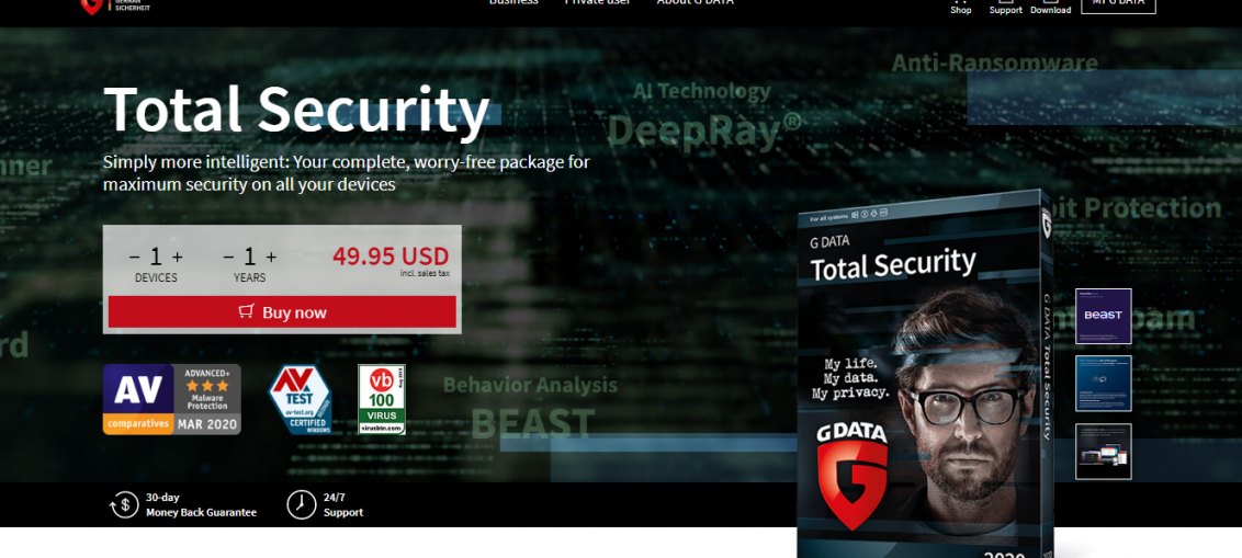 g data total security reviews