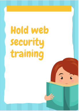 Hold web security training