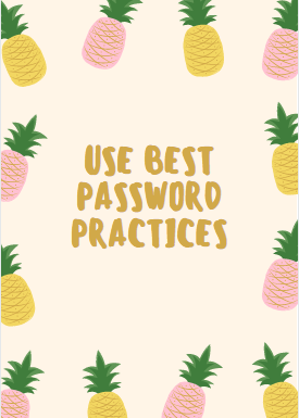 Use best password practices to secure a website