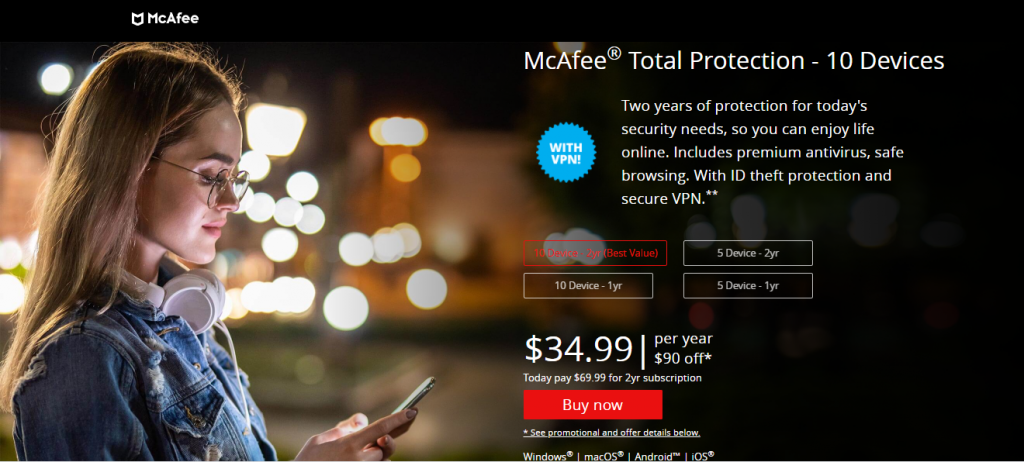 McAfee Total Protection Pricing