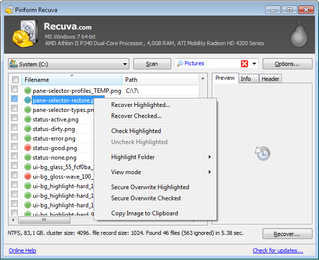 Recuva is a Windows data recovery tool