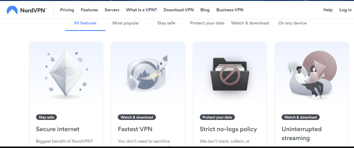 Key Features of Nord VPN