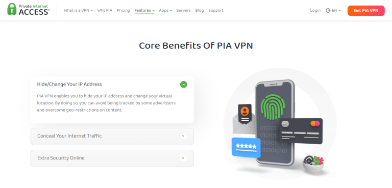 Key Features of PIA VPN