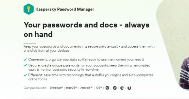 kaspersky password manager firefox