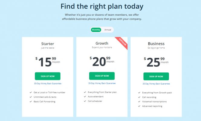 Line2 Pricing