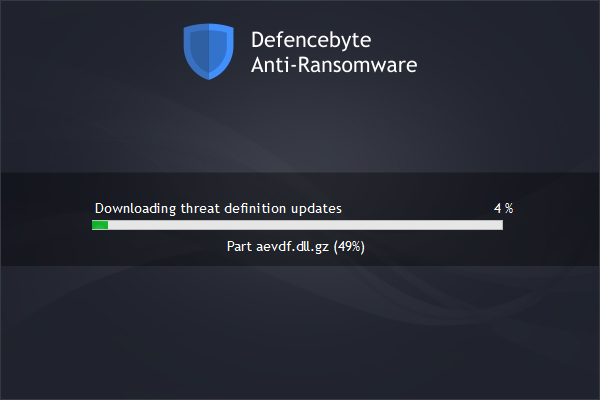 wait for the threat database download