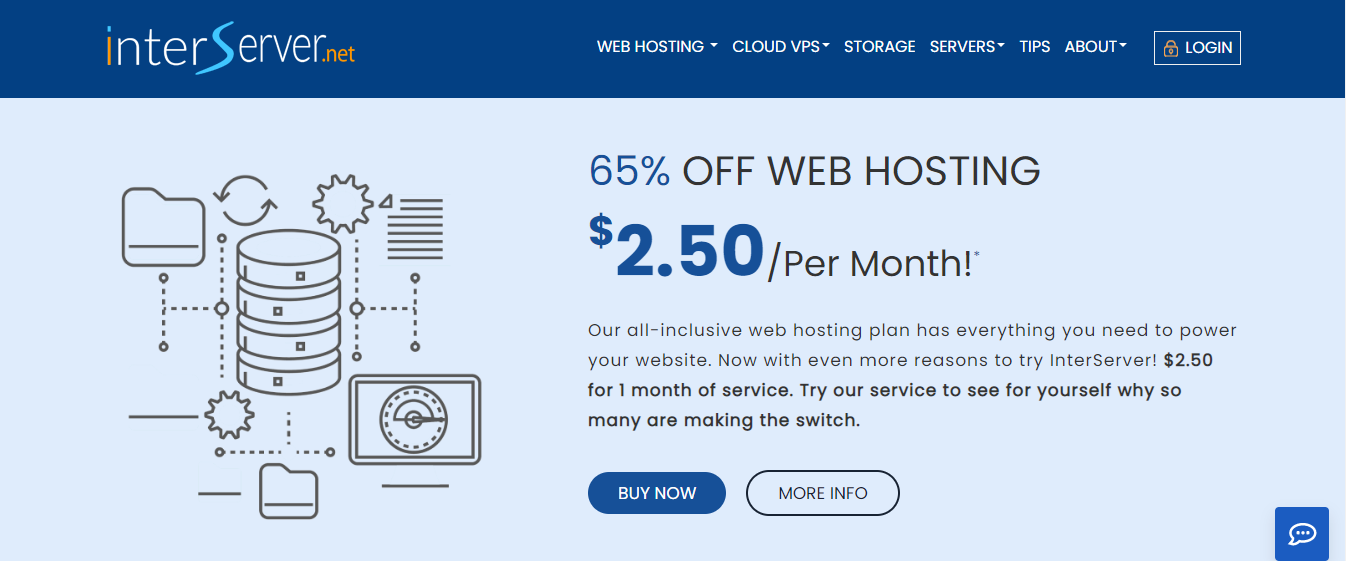 InterServer affordable web hosting provider
