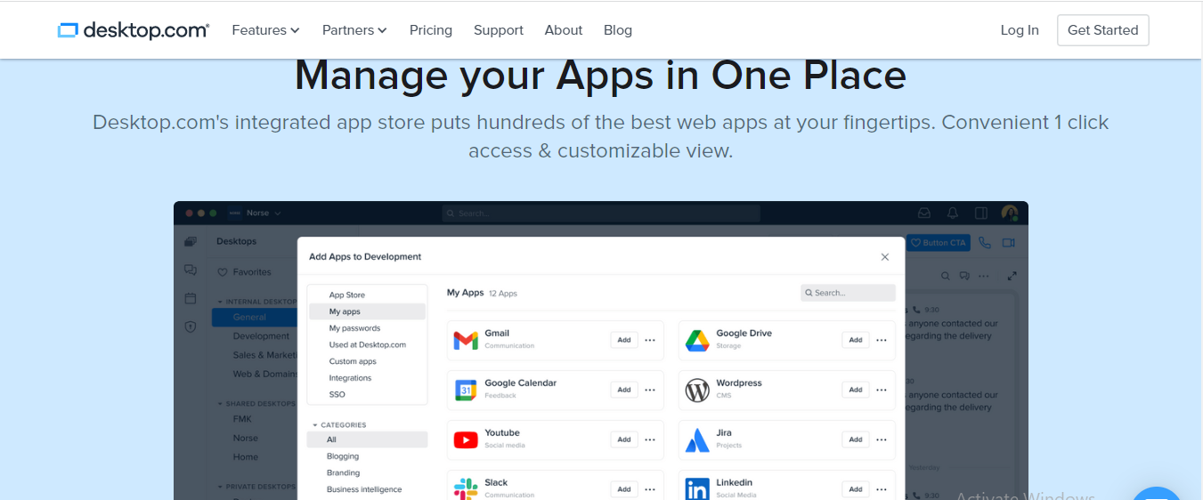 Top Desktop.com Apps by Categories