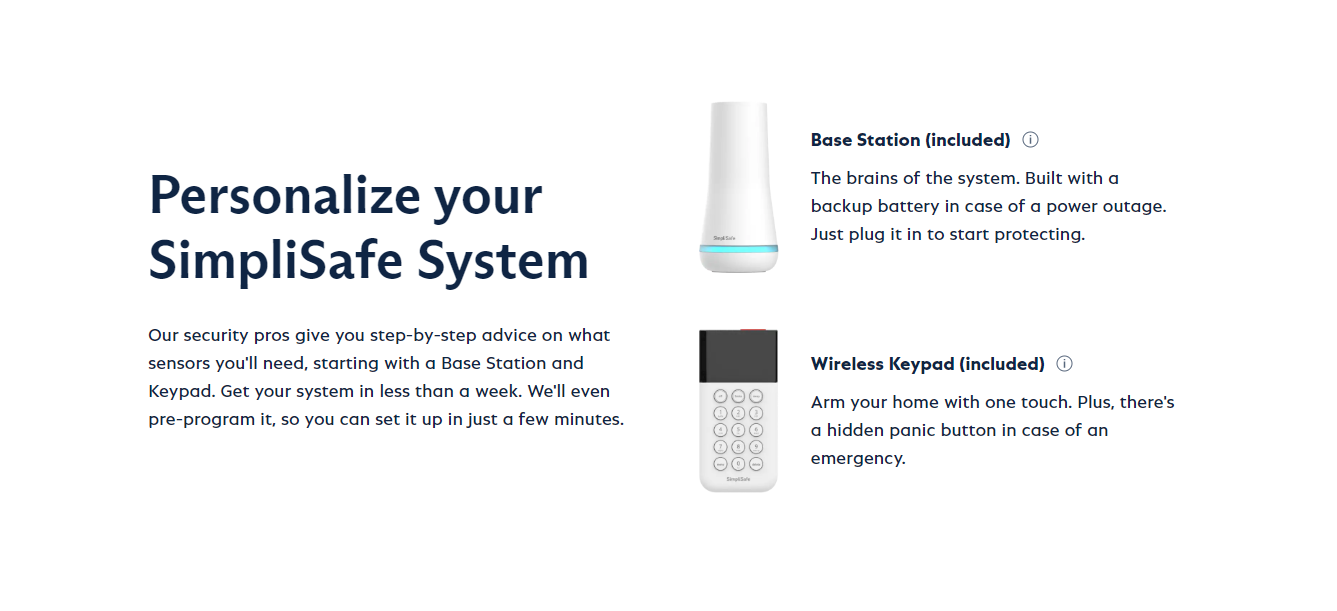 SimpliSafe Build My Home System package