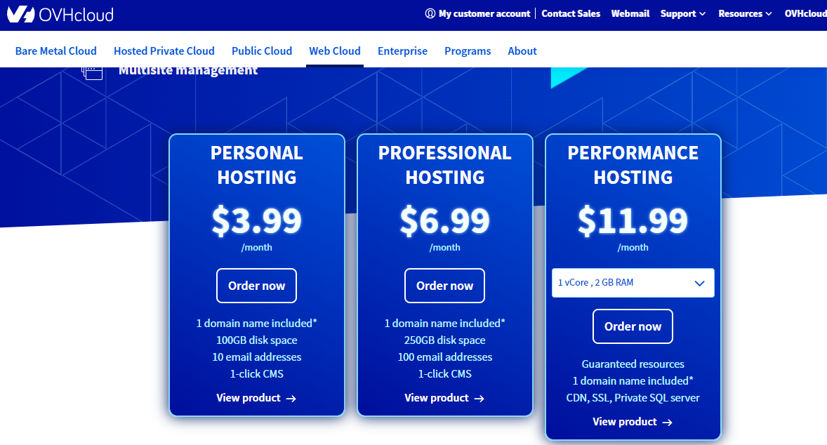ovhcloud pricing