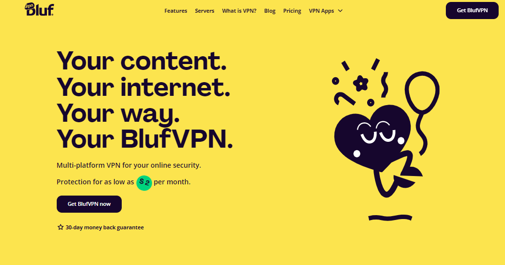 bluf vpn for unblocking sites