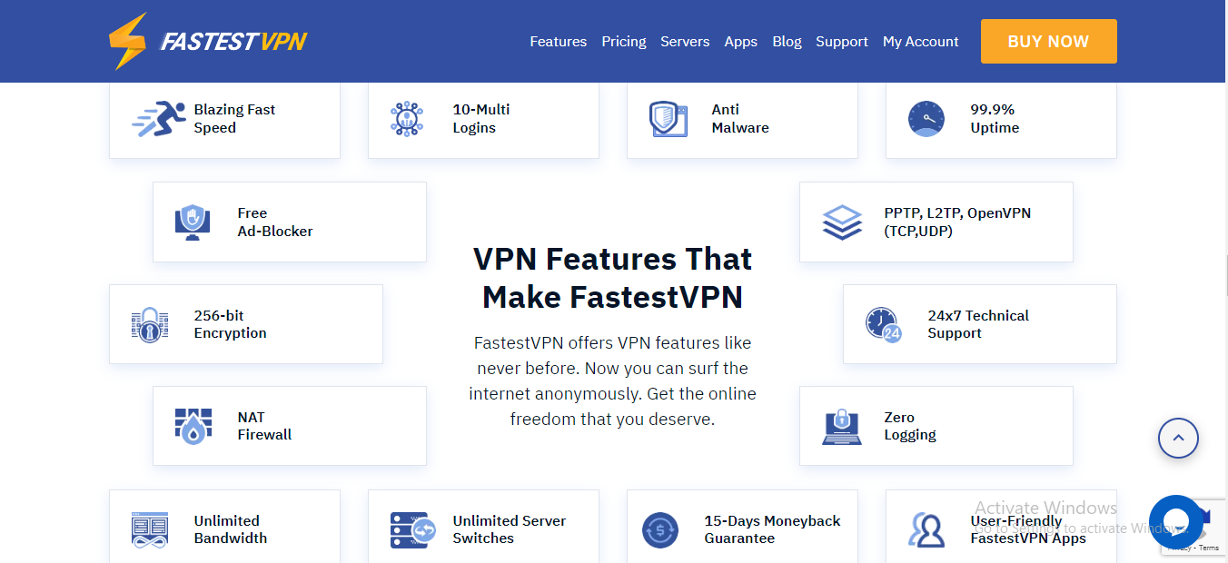 FastestVPN Key Features