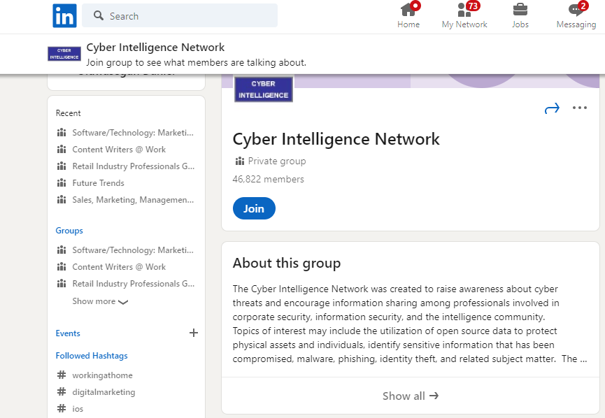 Cyber Intelligence Network forum