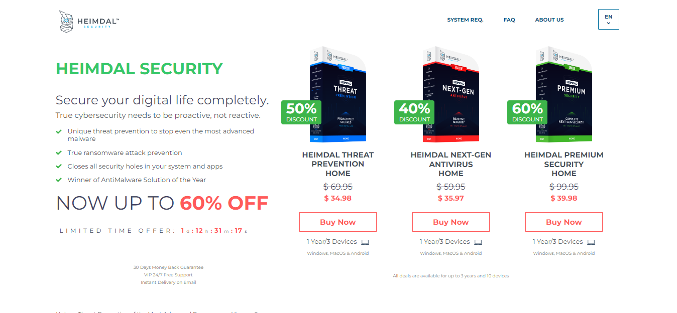 Heimdal Security pricing