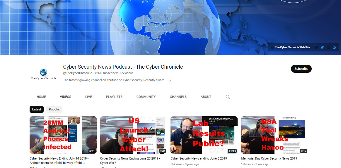 Cybersecurity Chronicle Best Cybersecurity YouTube Channels