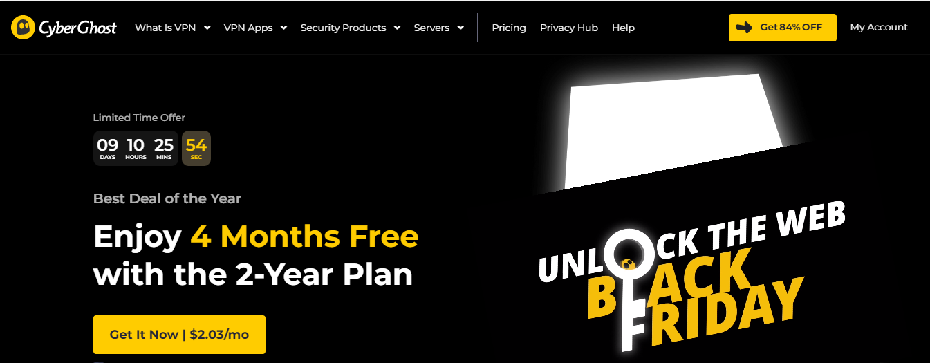 CyberGhost VPN Black Friday Deal