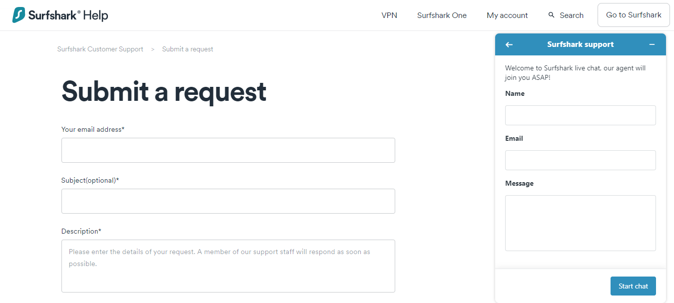 24/7 Customer Support Surfshark VPN Review