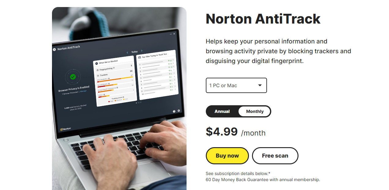 Norton AntiTrack Norton  best internet scrubbing services