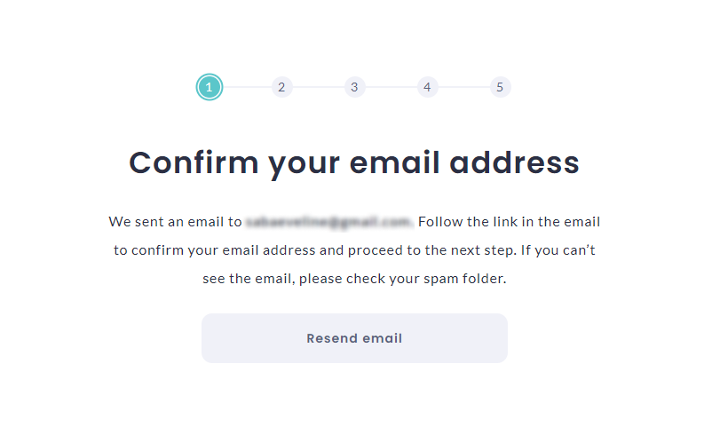 confirm your email address