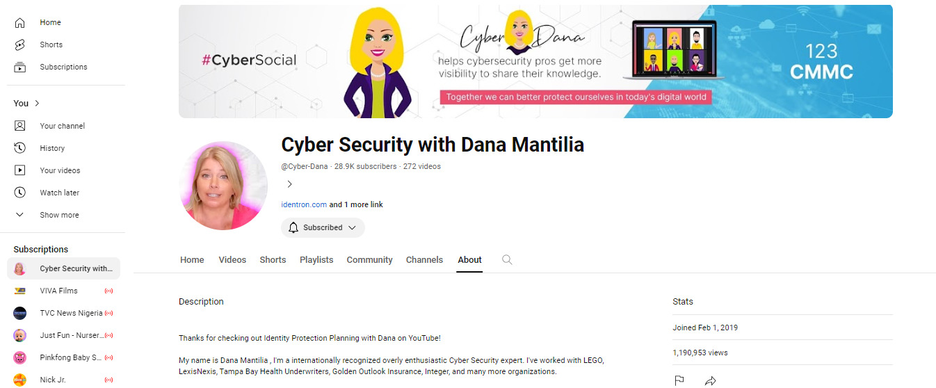 Cyber Security with Dana Mantilia