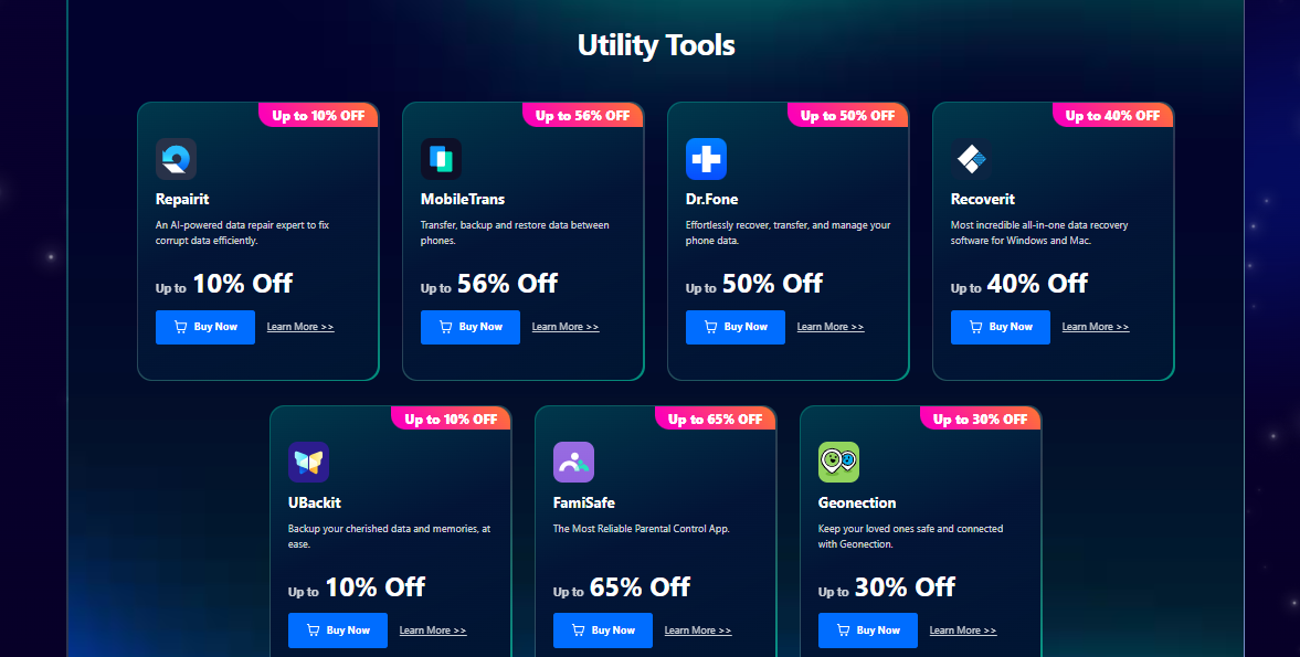 Wondershare Black Friday Deal Utility Tools - Optimize Your Workflow!