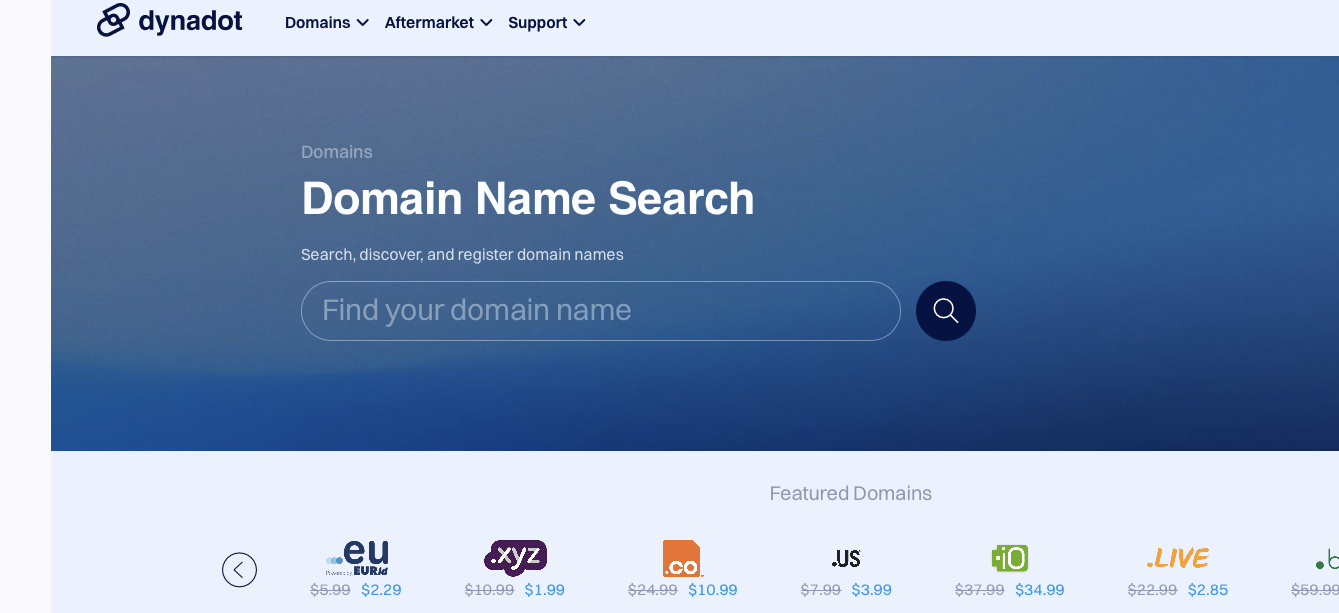 How to Buy Domain Names Using Dynadot