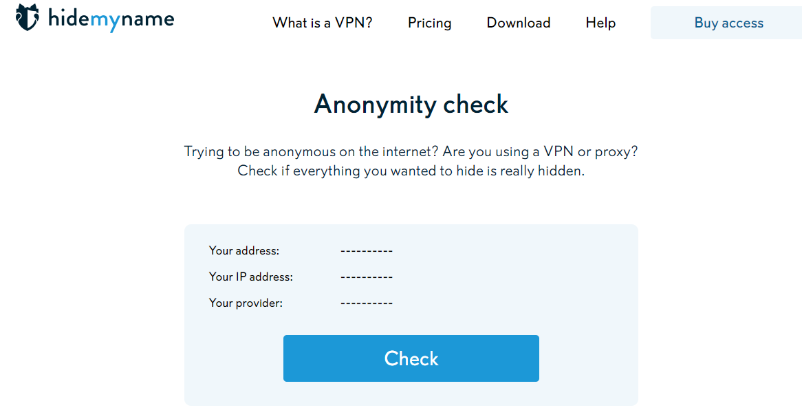 Anonymity Check