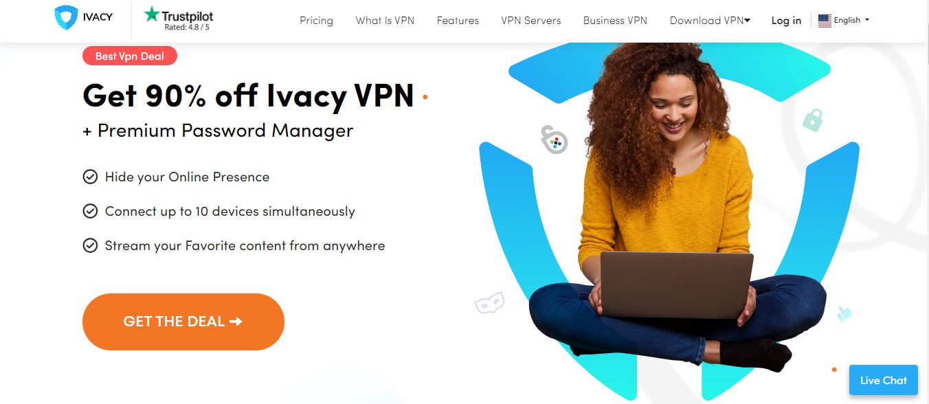 Ivacy - best VPN for recreational clubs
