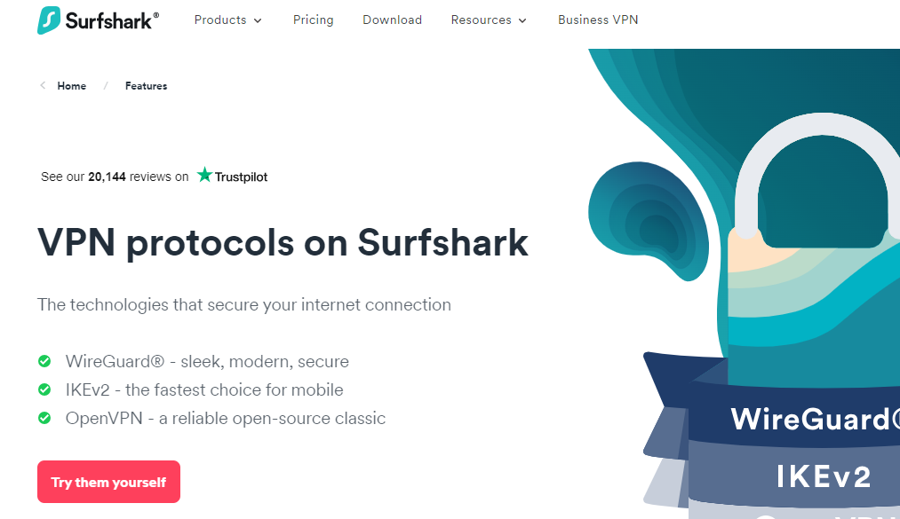 Supported Protocols Ivacy vs Surfshark
