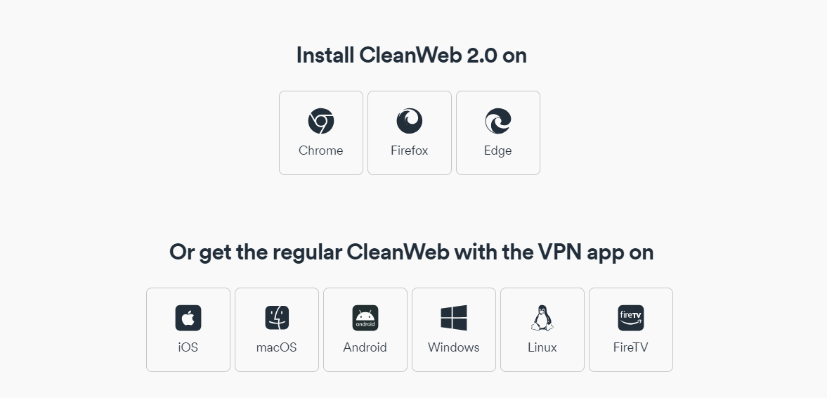Surfshark CleanWeb Supported Devices
