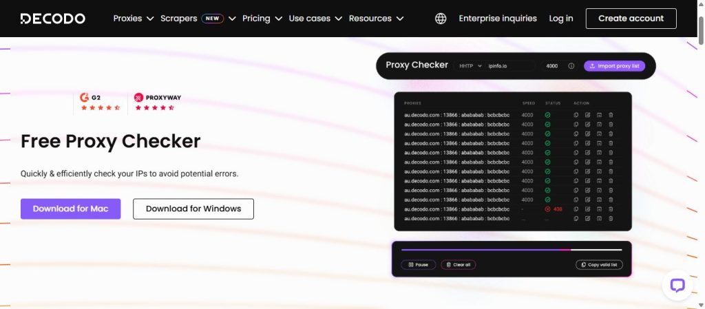 Decodo Free Proxy Checker