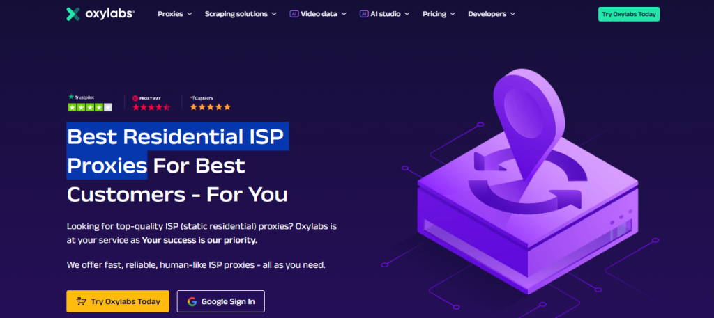Oxylabs proxies Best Residential ISP Proxies