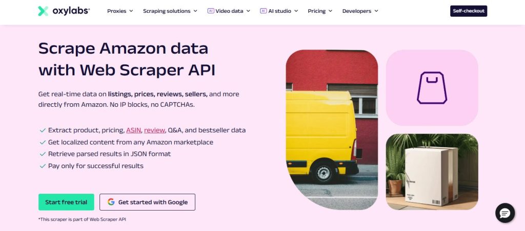 Oxylabs Amazon Scraper API