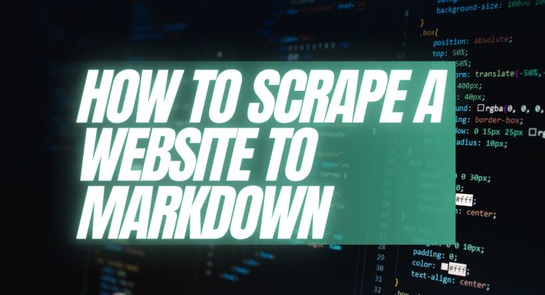 How to Scrape a Website to Markdown (Complete 2025 Guide)