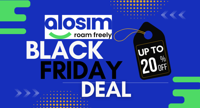 aloSIM Pass Black Friday 2025 Deal Get 20% OFF Your First Purchase! 🌍📱