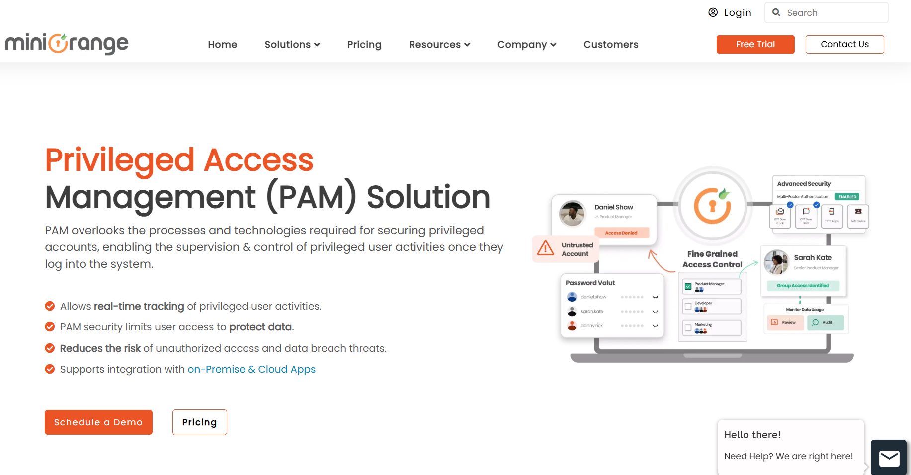 miniOrange pam product page