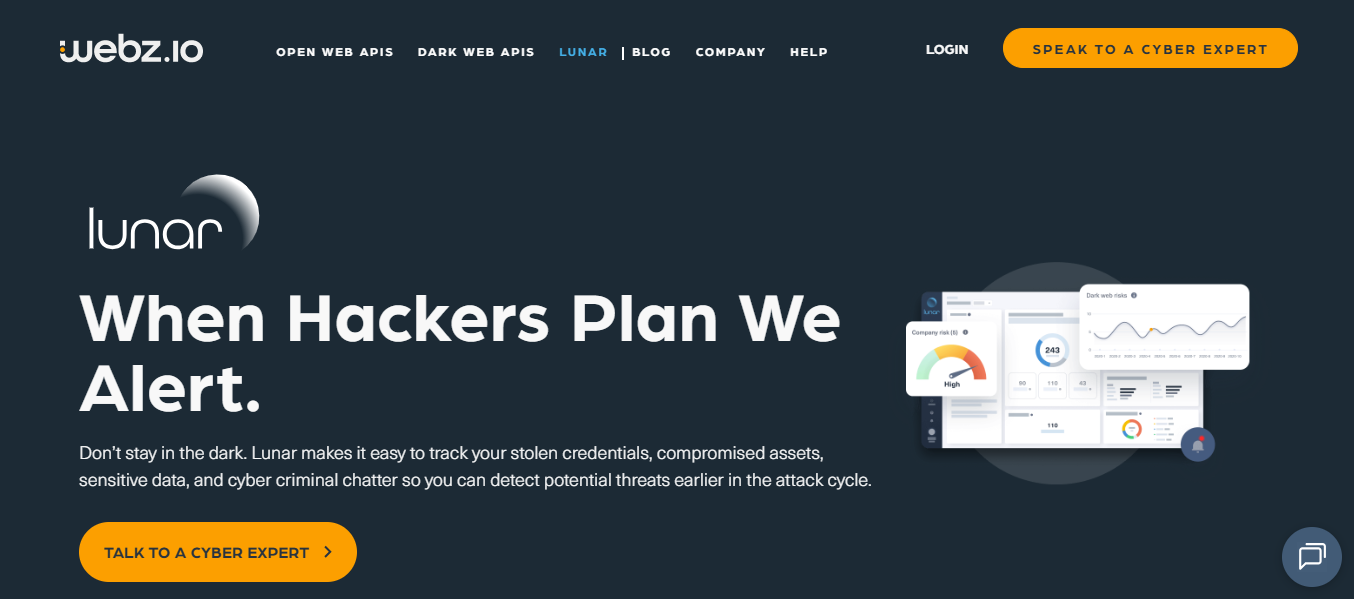 Lunar, powered by Webz.io