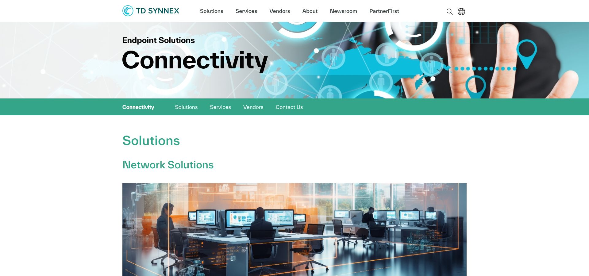 TD SYNNEX IoT connectivity solutions portal screenshot
